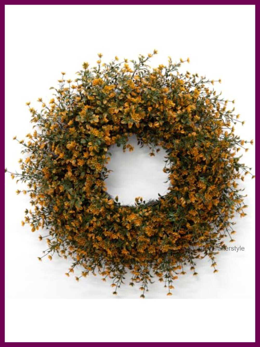 26 Inch Fall Boxwood Wreath for Front Door Large Artificial Grapevine Home Decor